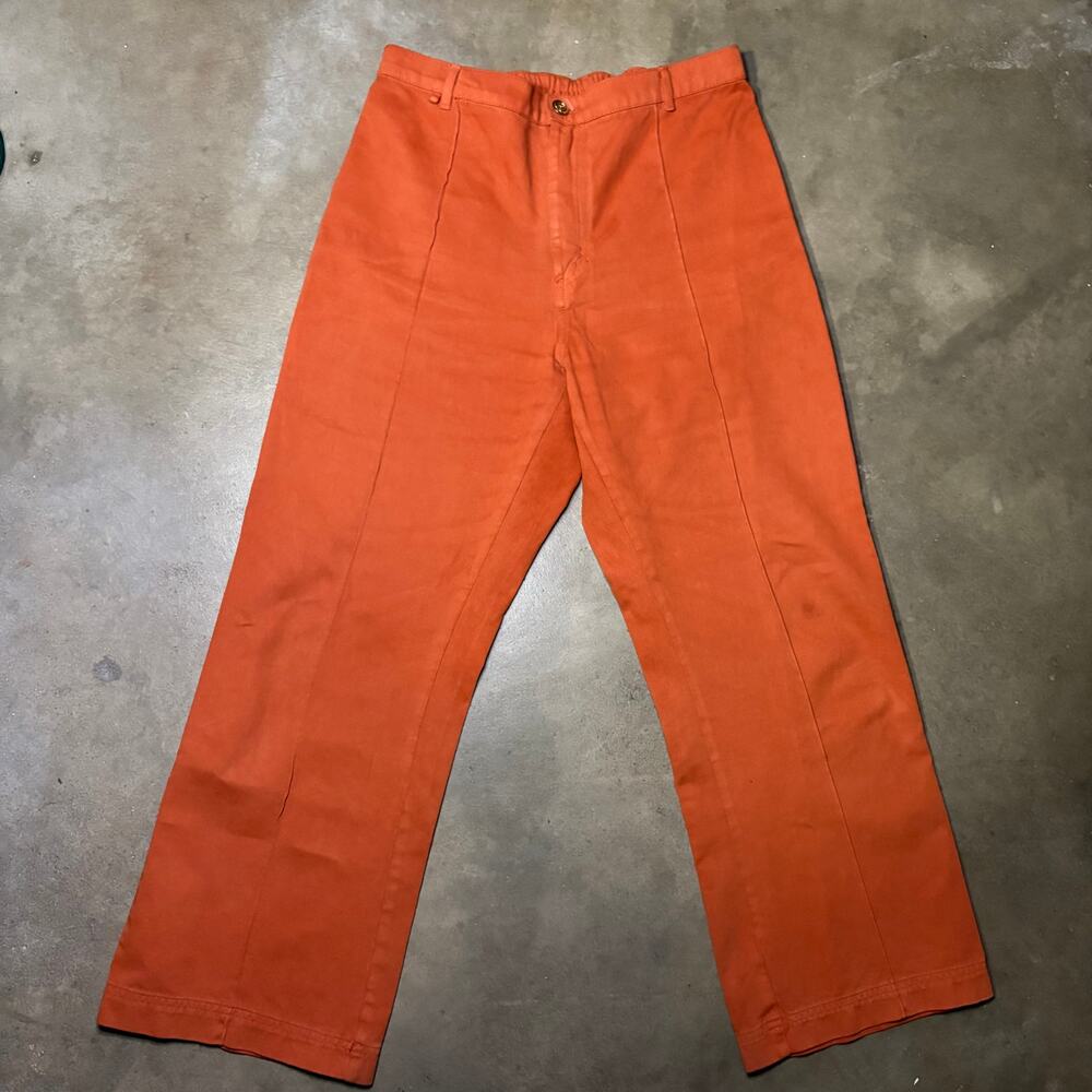 Big Bud Press Straight Leg Western Pants Orange Sz L